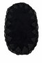 Lace-Up Non-Slip Leather-Based Oval Bath Mat Lace-Up Washable Bath Set Piera - 2