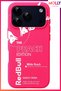Neon Pink the Peach Edition Patterned Velvet Inside Silicone Case for iPhone 17 Pro Max