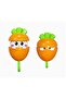 Carrot Design Automatic Opening Adhesive Hanger