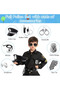 (eb311-Kids)Police Costume Accessories Police Hat Police Badge Sunglasses Handcuffs Whistle Tie Walkie-Talkie Role Play Police Props Costume Suitable for Halloween Carnival Party Role Play - 3