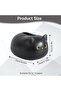 1-Pack Tissue Box Cat-Shaped ABS Material Black Cartoon Design With Toothpick Holder Suitable for Cars Homes Bathrooms - 3
