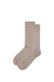 Single Plain Bamboo Blend Thin Socks - 2
