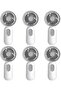 Mini portable fans (6 - pack), handheld battery - powered lightweight personal fans, 3 wind speeds, USB rechargeable, eyelash fans, unisex, for...