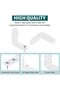 12 white 50 x 50 mm angle brackets, 90° right angle brackets, L-shaped brackets - 5