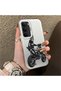 Realme C75 4g Compatible Motorcycle Rider Drawing with Helmet Printed Men's Style Phone Protective Case