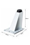 A set of 4 adjustable furniture legs, 8cm – aluminum alloy – triangular feet with screws, suitable for sofas, cabinets, tables – white. - 2