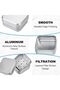 Two-piece portable travel soap dish set, aluminum soap dish with drain rack, waterproof bathroom soap dish. - 5