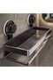 30cm suction cup wall-mounted shelf, suitable for bathrooms and shower rooms—drill-free storage, easy installation. - 3