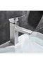 Square bathroom faucet, basin mixer tap, hot and cold water tap, stainless steel bathroom mixer tap - 3