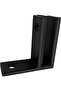 Glass railing clamp, 90 degrees, matte black, suitable for pool walls and glass railings. - 4