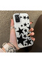 Redmi Note 10 4G/Note 10S Compatible High Quality Flat Print Black Star Pattern Silicone Case