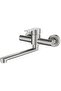 Wall-mounted kitchen faucet, stainless steel wall-mounted kitchen mixer faucet, 360° rotating sinks, adjustable hot and cold water, adjustable...