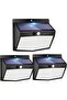 Set of 3 138 LED Waterproof Solar Outdoor Lights, Wireless 3-Mode Motion Detector Security Spotlight for Garden Decor