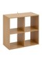 Raft cu 4 compartimente, aspect lemn - Tasso