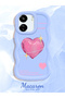 Poco C65 Compatible Silicone Phone Case with Sweet Pink Heart Motifs, Three Color Options