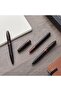ICON 9108-K Matte Black Ballpoint Pen With Gloss Black Trims - 2