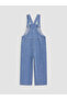 Embroidered Girl's Jean Salopet - 3
