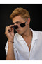 Retro Clubmaster Sunglasses Uv400 Black Frame Daily Use - 2 Pieces - 4