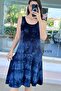 Zero Sleeve Tie-Dye Viscose Dress 6Y374