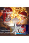 (ec5 Silver)Christmas Tree Topper Light with White Snowflake Projector,Rotating 3D Star Xmas Tree Projector Lamp Snowfall LED Lights,Glittering Snowfall Effect Projector for Christmas Tree Decorations - 5