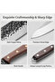 5-Piece Kitchen Knife Set with Protective Sheaths, Chef Knife Set with Covers for Home Cooks, Chefs and Housewives, Cooking Cutlery Set for Home Kitchen, Apartment and Restaurant - 3