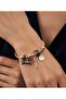 Asil Black Detailed Steel Charm Bracelet - 2