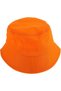Pure cotton fisherman's hat for outdoor hiking and family sun protection - orange
