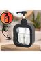 Liquid soap dispenser, clear black, 500ml - 3