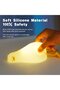 Silicone Night Light for Children, Duck LED Bedside Lamp USB Charging, 1200 mAh Kawaii Night Light, 3 Levels, Mobile Phone Holder - 3