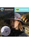 Women's sun hat, jungle hat, universal size, UV protection, foldable brim, suitable for hiking, cycling, fishing, and the beach (grey). - 3