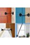 2-Pack Black Stainless Steel Windproof Cabin Hooks with Screws, Exterior Door Hook Eye Locks and Bolts - 5