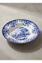 Earthenware Classic Blue Windmill & Floral Pattern Soup Pasta Plate, 9.2 Inch, White - 4