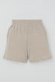 Boy's Shorts Set with Lettering Printed Shorts and Stripes for 1.5-5 Years Old, White - 5