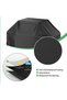 Outdoor BBQ Cover - 178x61x112 cm - BBQ Protective Canopy - 210D Oxford Cloth - Suitable for Outdoor Use - Black - 3