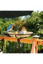 Bird feeder with stand, bird bath and feeding dish, suitable for balconies, gardens and terraces, weatherproof and sturdy, suitable for wild birds. - 5