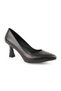 Women's Classic Heeled Shoes Goblet Heel Pointed Toe Matte Leather Slip-On L068.1109