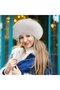 Faux fur winter hat for men and women - Super warm and thick - Suitable for skiing, snowboarding, motorcycling, camping, hiking, and cycling - 5