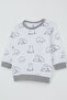 Baby Boy Pajama Set with Shoulder Patches, Cute Polar Bear Pattern, 4 Months-1 Year, White - 6