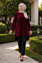 Mother's Velvet, Long Back, Pleated, Sleeve with Pocket, 38-40 Size Tunic. - 4