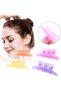 12-piece set of translucent hair clips, hairpins, and claw clips for hair styling. - 4