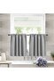 Kitchen curtains, short blackout kitchen curtains above the trough, bedroom, bathroom, basement half curtains (grey), 76 x 60 cm, a two light gray...