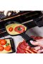 4-piece nonstick coating mini frying pan set with 4 wooden spoons and a portable baking tray for melting cheese and omelets (triangles). - 5