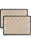 2-Pack 42x29 cm Non-Stick Silicone Baking, Kneading, Macaron & Oven Mats (Gray)