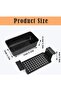 Bread baking pan with non-stick coating and hanging rings, black and rose gold color scheme, suitable for oven baking - Black - 4