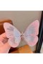 Five-piece butterfly hair clip set, five colors: blue, purple, pink, green, and yellow. - 4