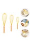 3-piece multi-functional egg beater/silicone whisk set