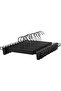 12-Pack Trouser & Skirt Hangers, Strong Plastic, Space-Saving, 360° Rotating Hook, 35.5 cm, Black