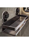 Suction cup bathroom shelf - wall-mounted shower storage rack, home organization, space-saving design, 50CM - 4