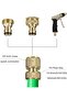 A set of 4 quick couplings for brass pipes, garden hose couplings, telescopic couplings, suitable for 1/2" - 2