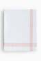 Embroidery-motif linen-blend tablecloth